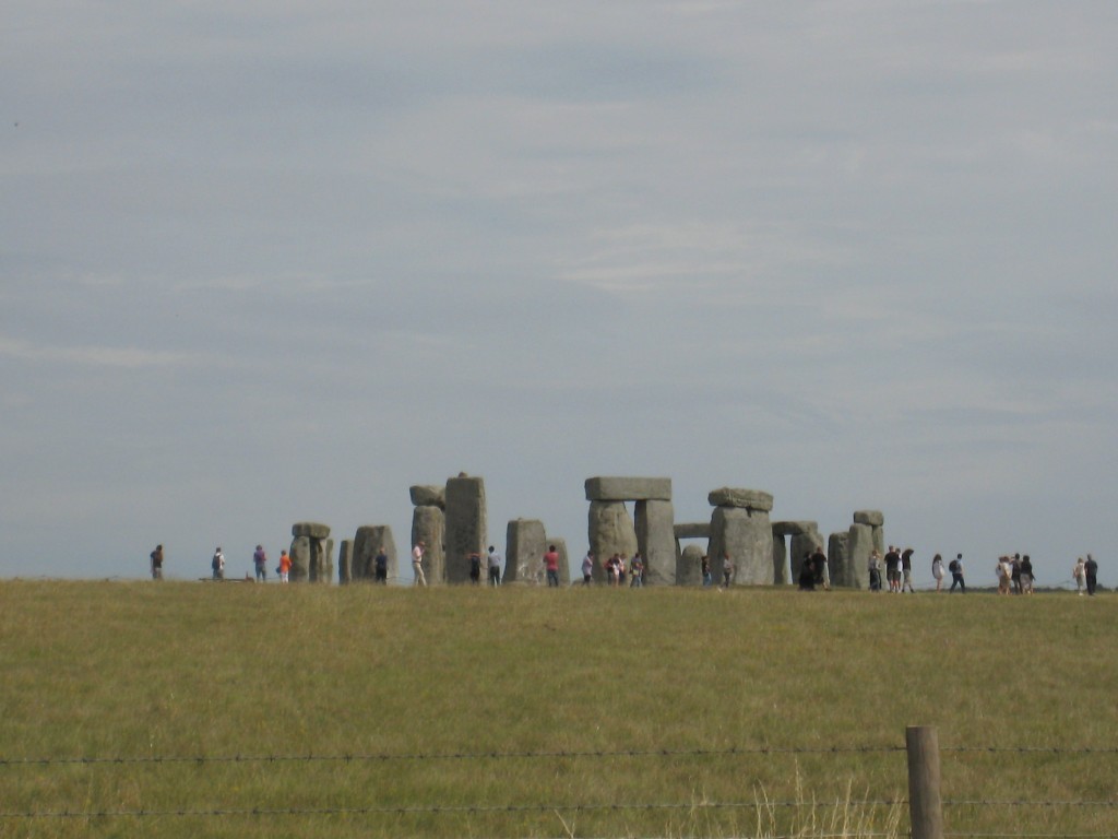 Stonehenge view from the rural highway