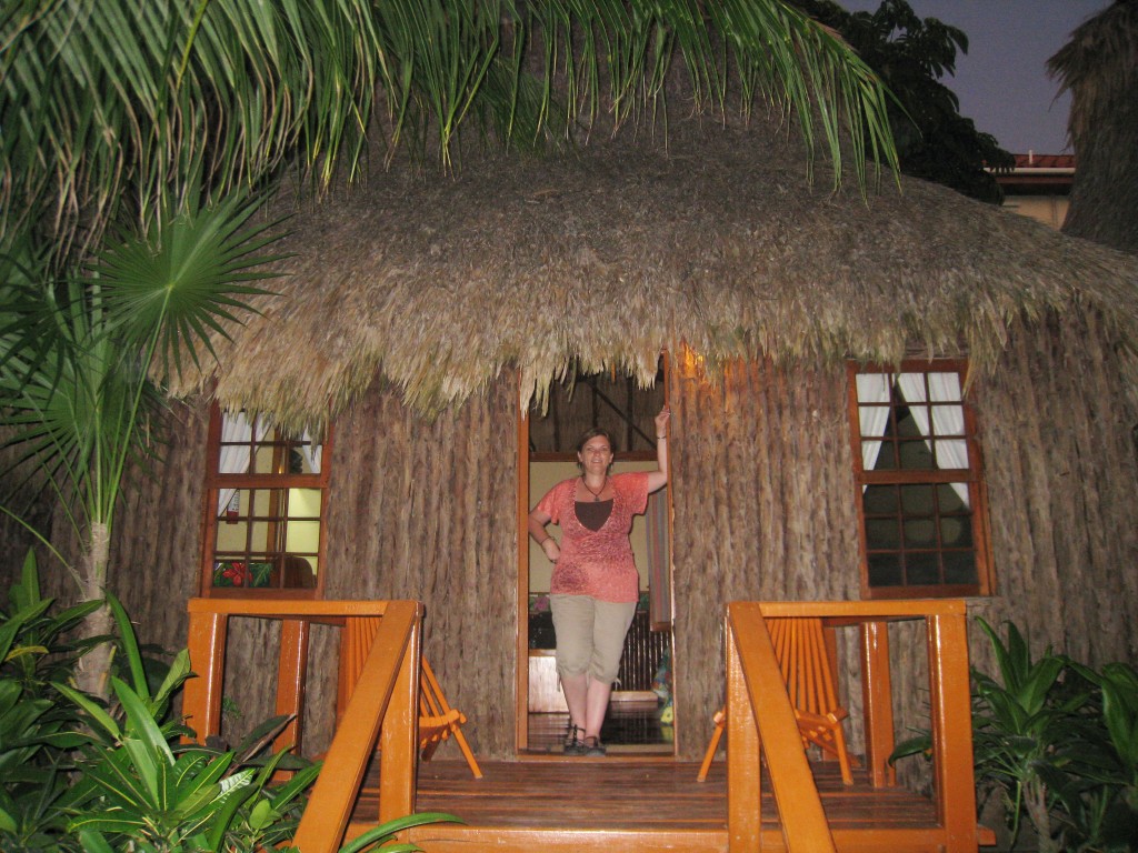 Karen at Ramon's Village in San Pedro, Belize