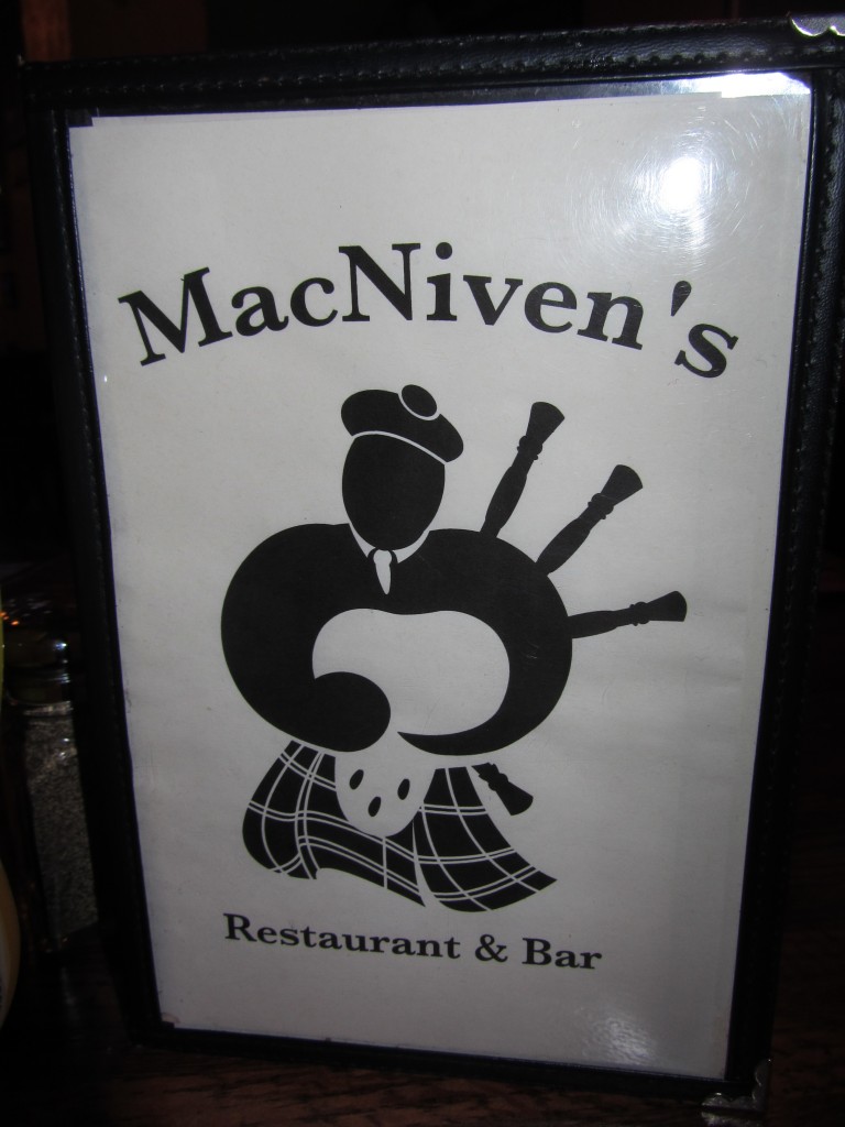MacNiven's menu - Indianapolis, IN