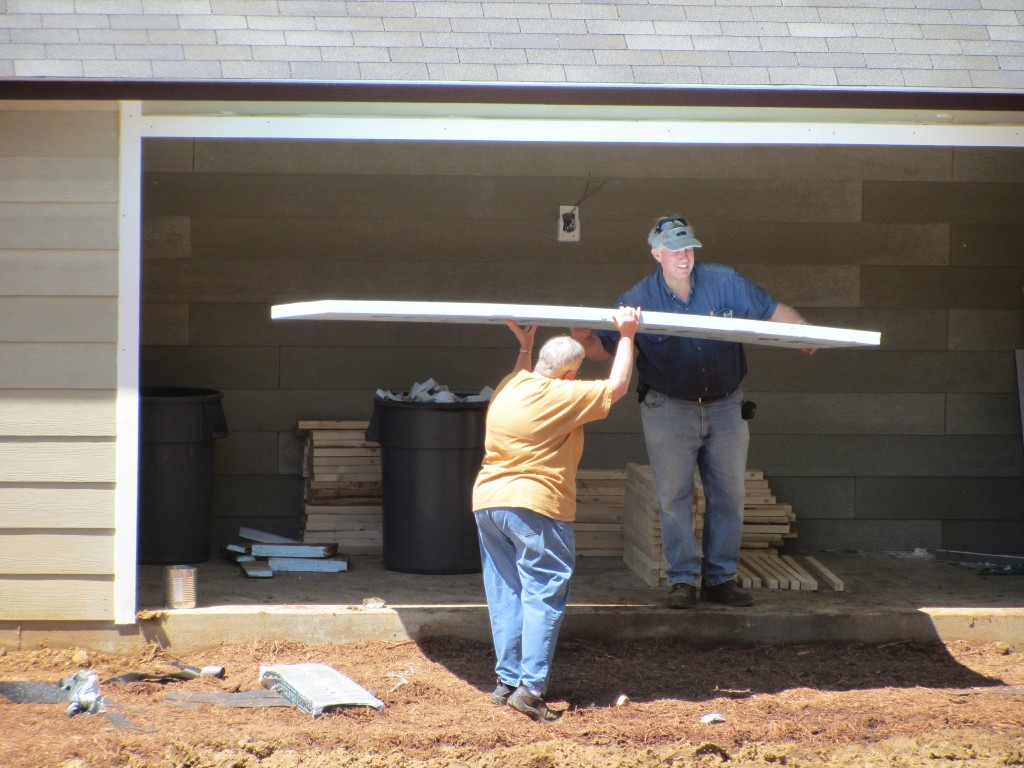 Sherwood Forest Camp Trades Weekend - Executive Director helping out