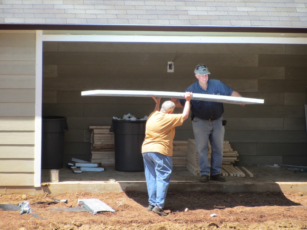 Sherwood Forest Camp Trades Weekend - Executive Director helping out