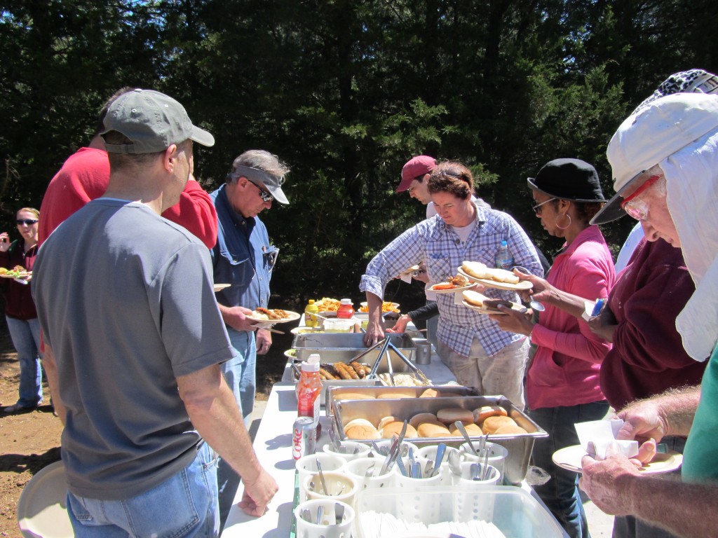 Sherwood Forest Camp Trades Weekend - lunch 