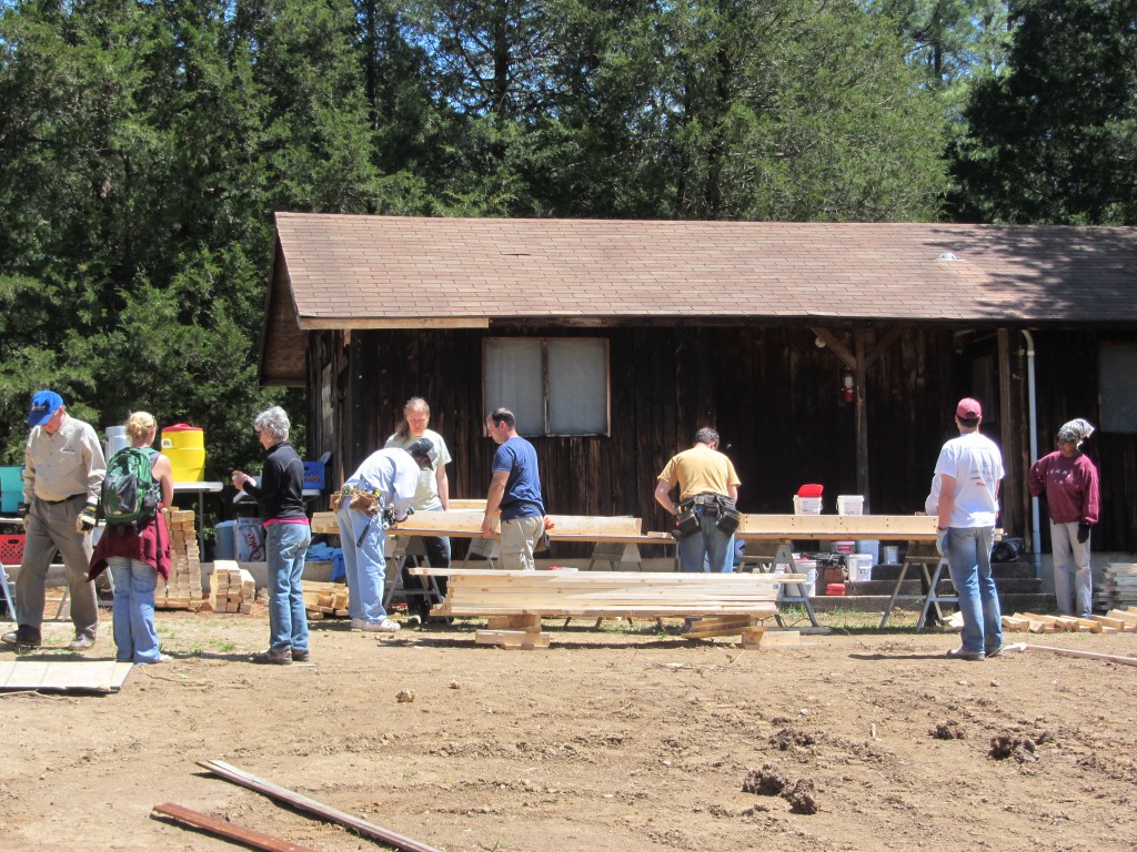 Sherwood Forest Camp Trades Weekend - work site