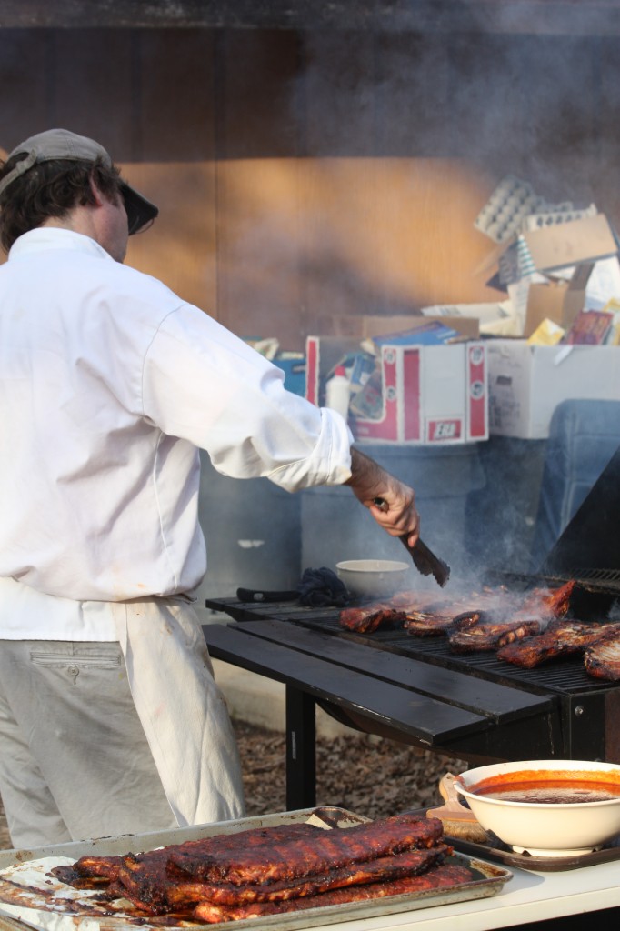 Sherwood Forest Camp Trades Weekend ribs (photo credit Jim French)