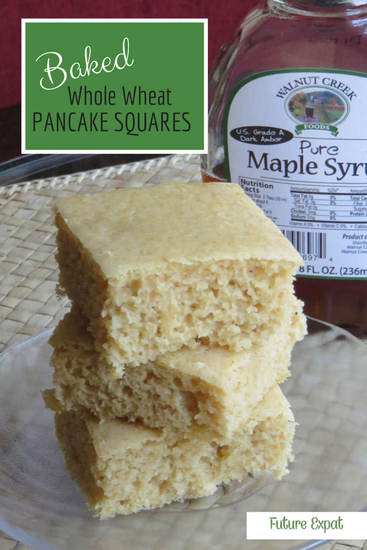 Baked Whole Wheat Pancake Squares | Future Expat