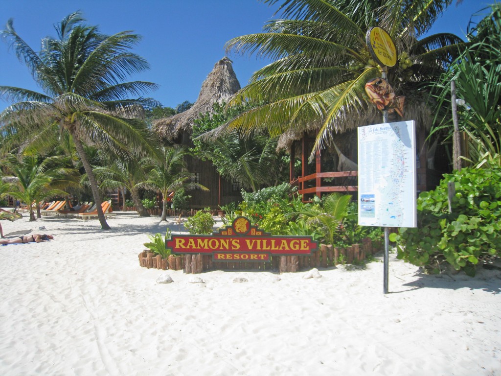 Ramon's Village Resort - beach sign