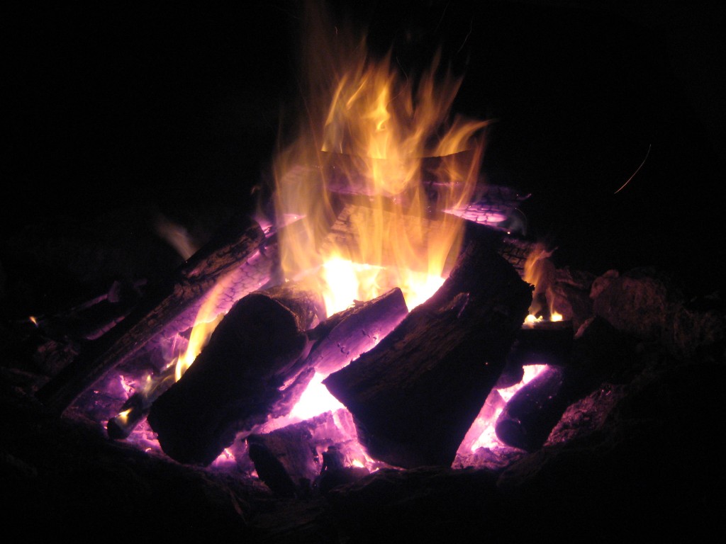 Sherwood Forest Camp Trades Weekend - evening campfire