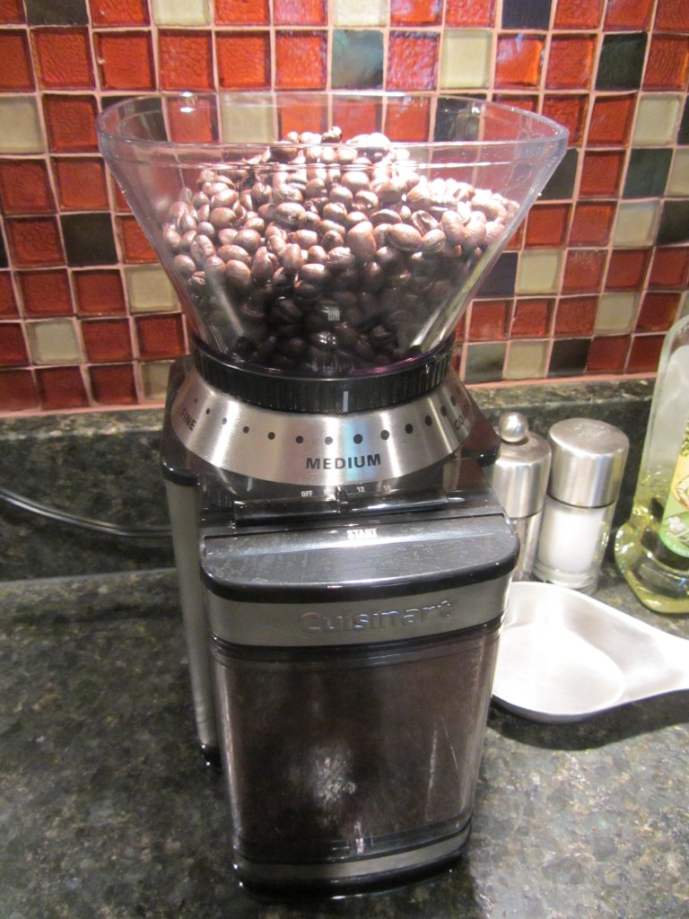 Product Review - Cuisinart DBM-8 Supreme Grind Automatic Burr Mill - bean hopper