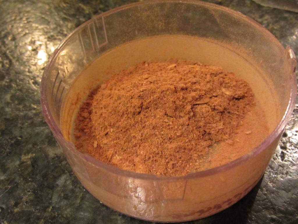 Homemade ground cinnamon