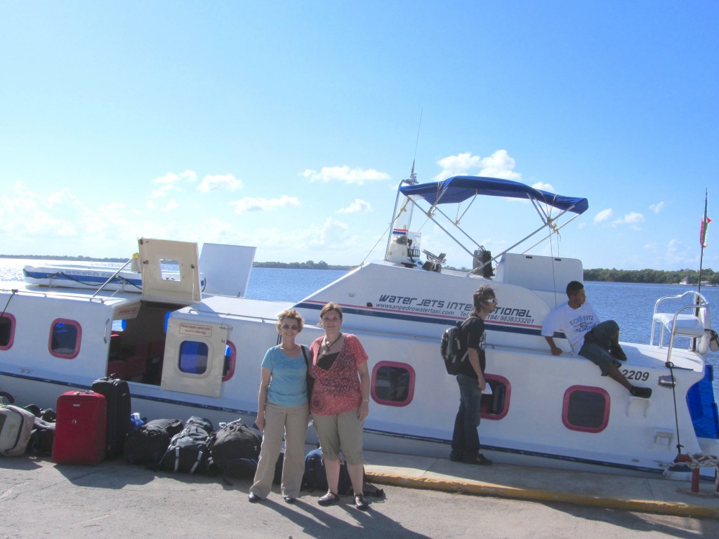 Water taxi from Chetumal, Mexico to San Pedro, Belize