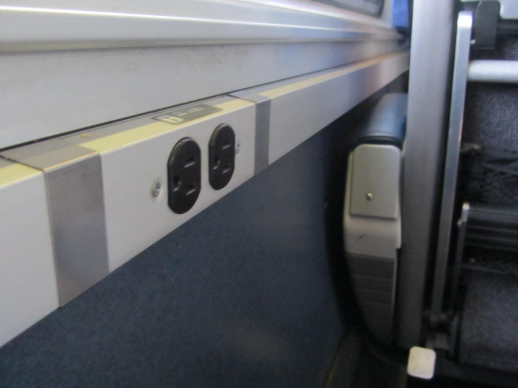 Amtrak - outlets at every seat