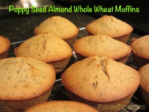 Healthy Recipe: Poppy Seed Almond Whole Wheat Muffins