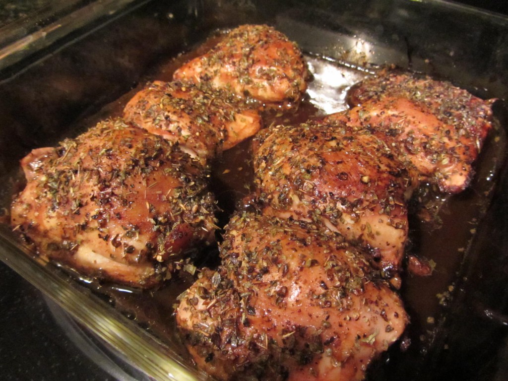 Balsamic Baken Chicken - just out of the oven