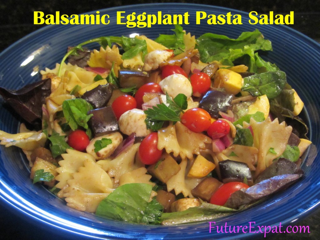 Balsamic Eggplant Pasta Salad