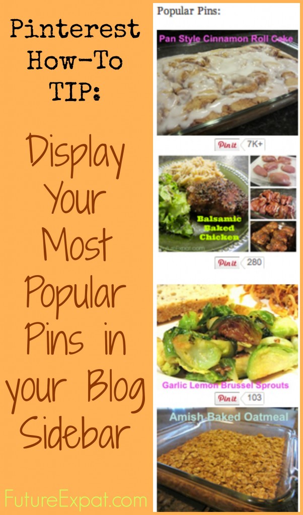 Pinterest Tip - How to create a popular posts widget