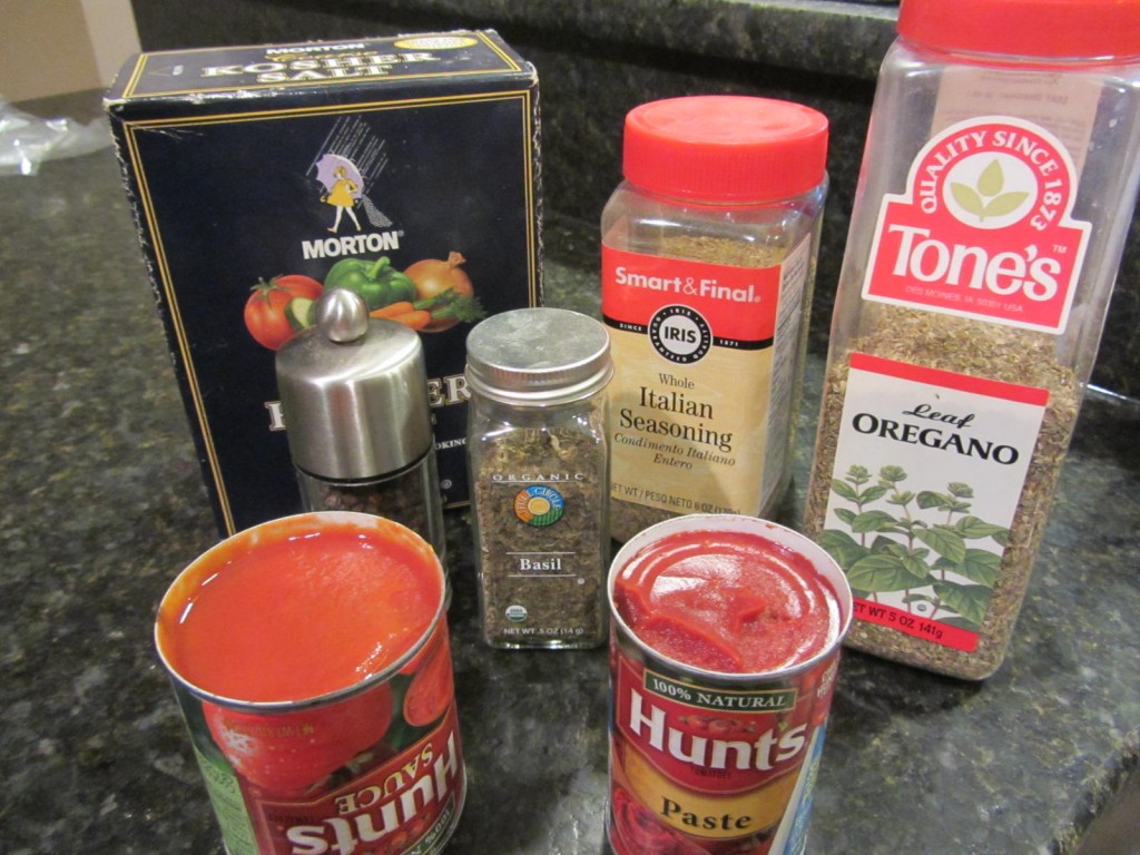 Lasagna sauce ingredients