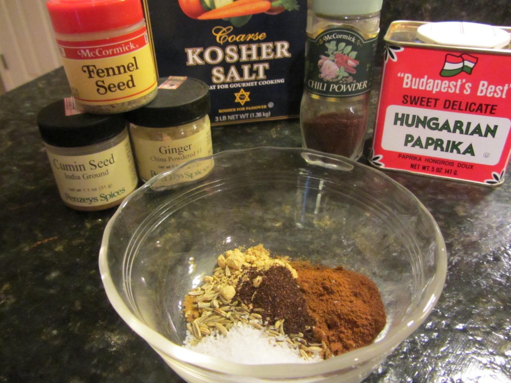 Spices for grilled spicy potatoes