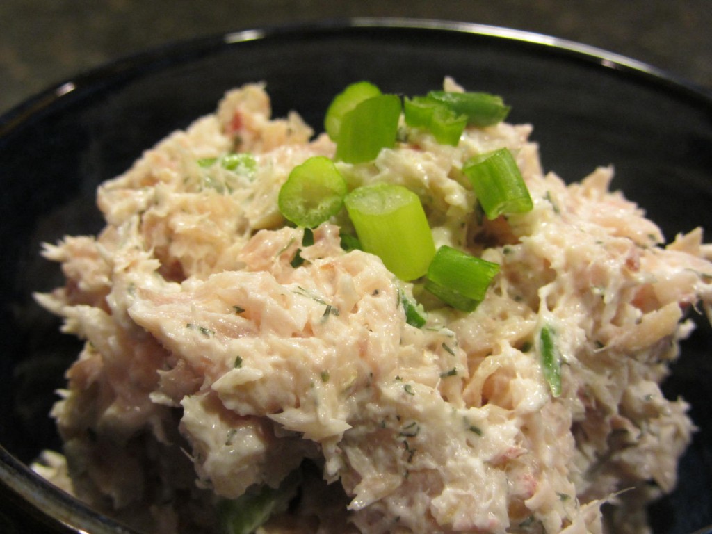 Whitefish salad in bowl