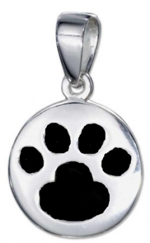 Paw print necklace