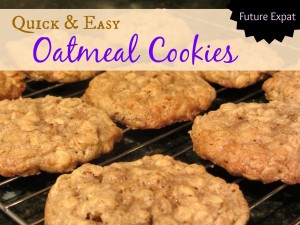 Quick and Easy Oatmeal Cookies