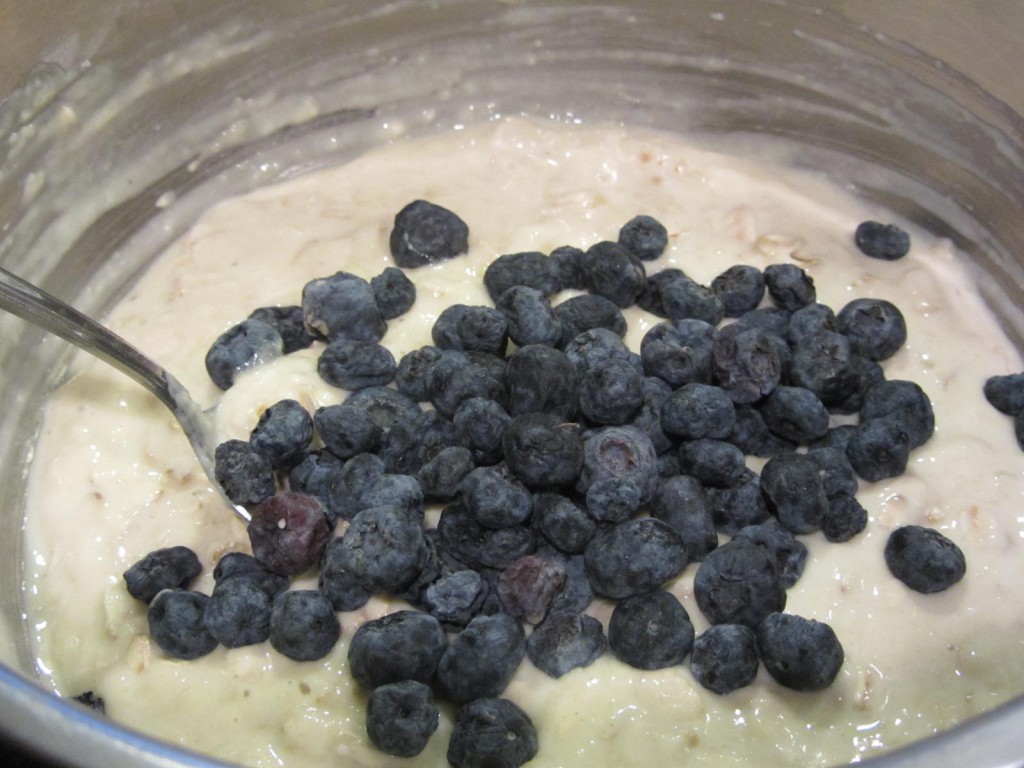 Blueberry banana pancakes - add bluerries