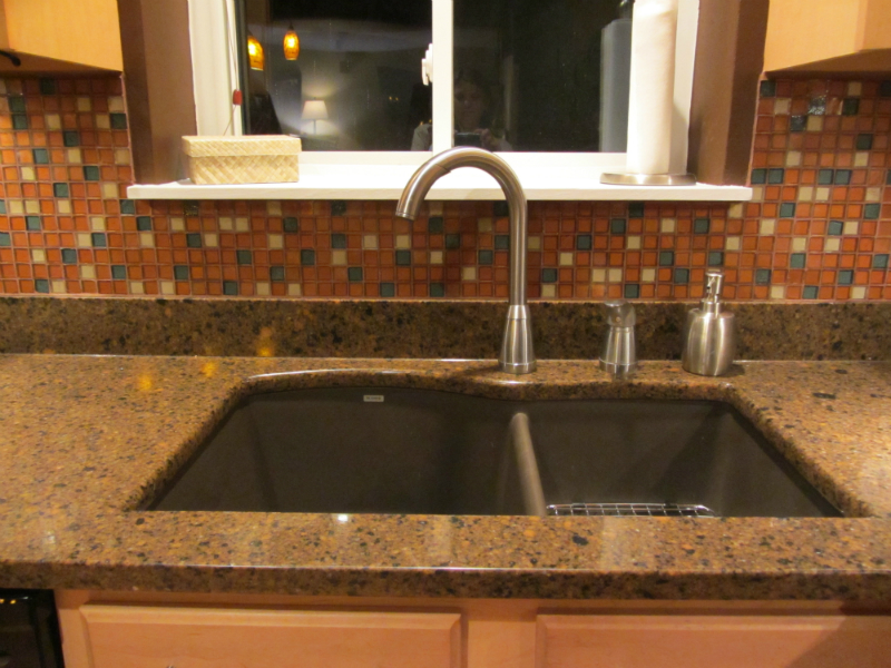 Blanco brown granite kitchen sink