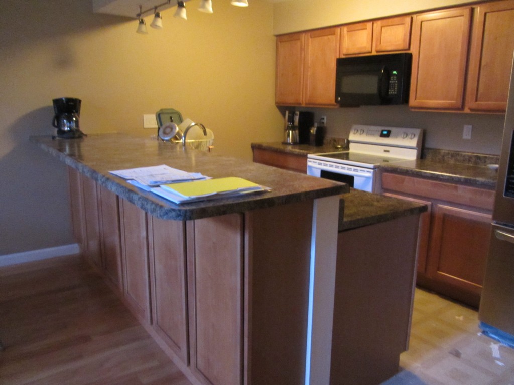 Before & After: From Breakfast Bar to Storage Space  Kitchen cabinet  remodel, Breakfast bar kitchen, Cabinet remodel