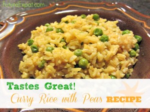 Tastes Great Recipe: Curry Rice with Peas - Future Expat