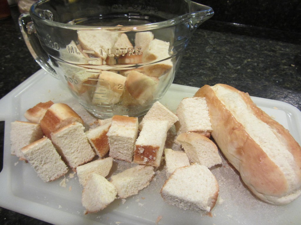 French Toast casserole - bread cubes