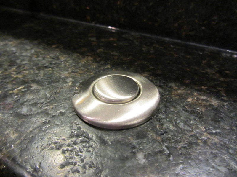 Kitchen remodel - push button garbage disposal