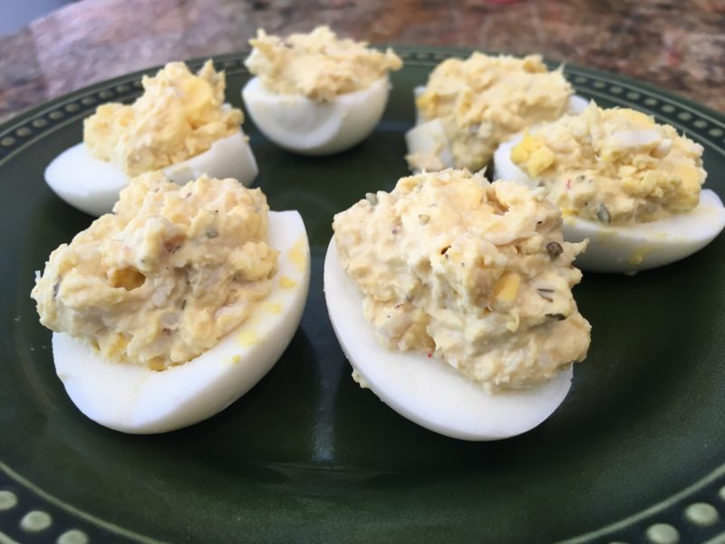 Crab Deviled Eggs | Future Expat