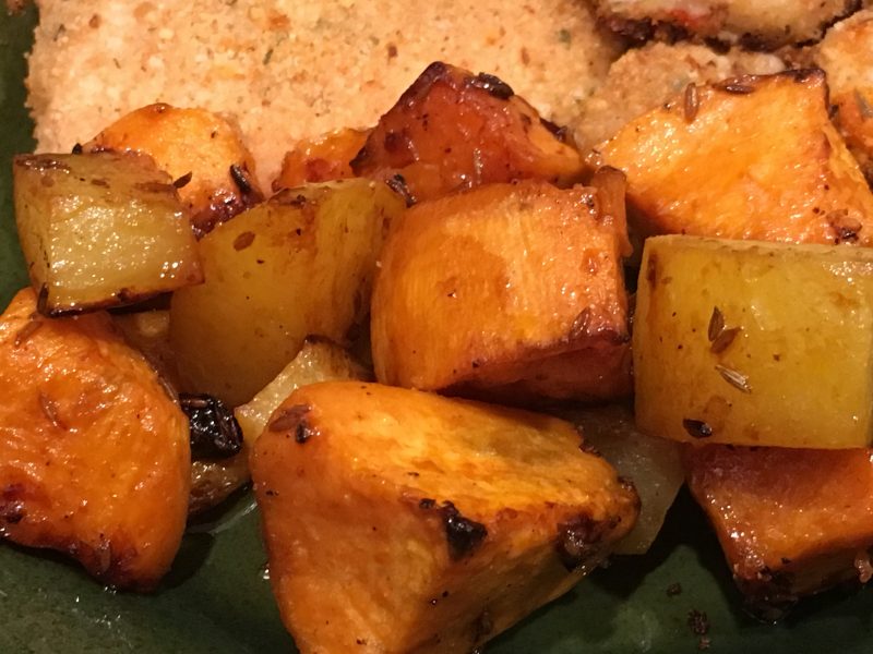 Spicy Roasted Sweet Potatoes